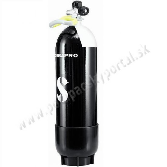 ScubaPro 10ltr. Steel Tank, Mono Valve, Boot - Click Image to Close